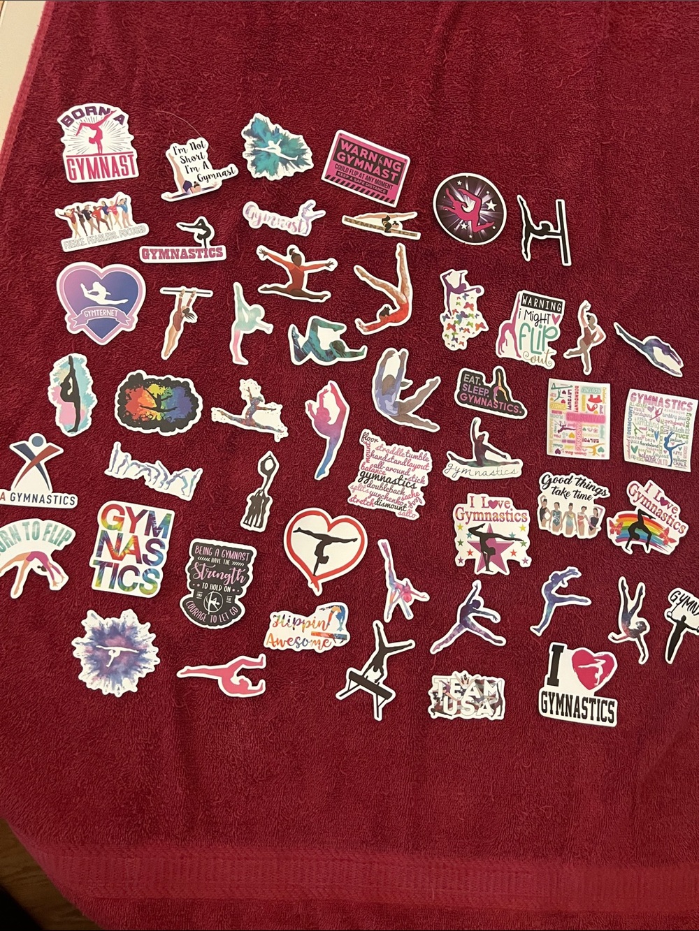 Gymnastics Sticker Lot